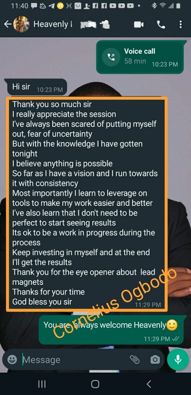 Student testimonial