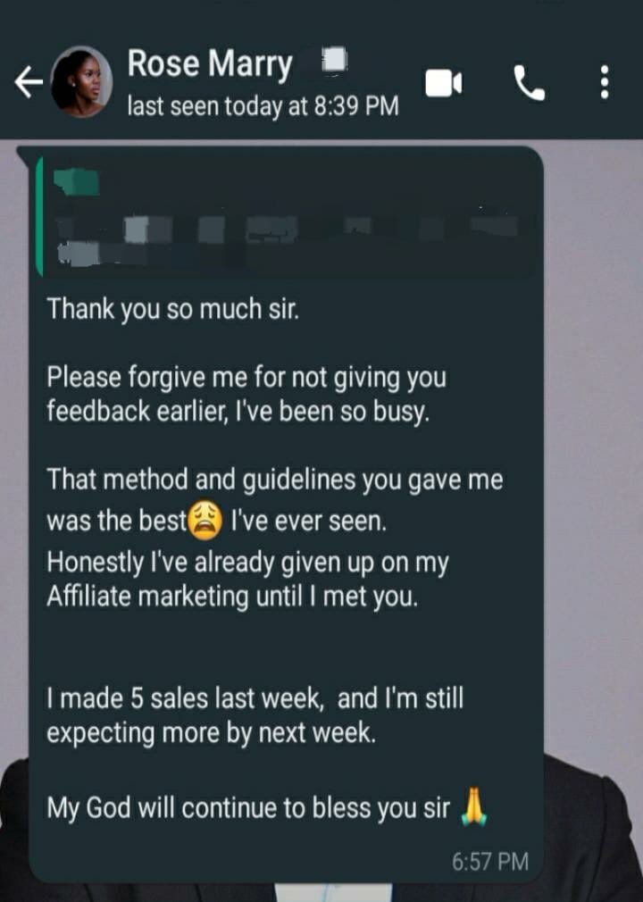 Student testimonial