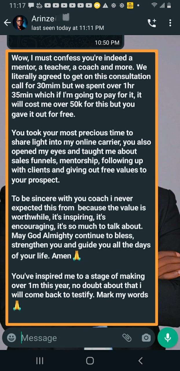 Student testimonial